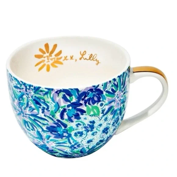 Lily Pulitzer Floral Ceramic Mugs Set - Picture 2 of 8
